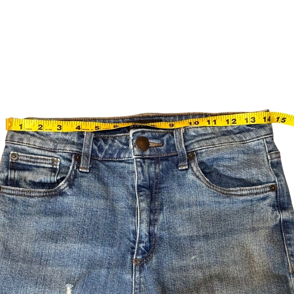 STS Blue‎ Alicia Mom Jeans Size 28 Distressed Raw Hem Denim Ankle Cropped - Picture 9 of 11